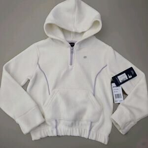 Marika Purple/White Fuzzy Fleece high pile hi pile Sweater L(6x) NEW!!‎